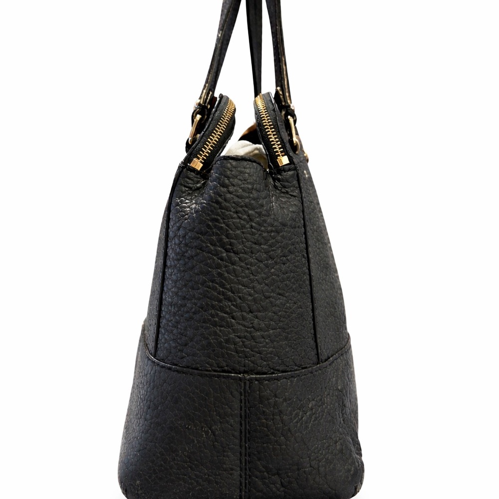 Kate Spade Wellesley Alessa Black Pebbled Leather Satchel – Hand Painted 1 of 1 - Picture 3 of 16